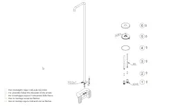 Waterevolution Flow pooldusch duschpelare endast kallt vatten gunmetal borstad T145GME