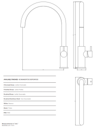 Waterevolution Flow köksblandare med rund svängbar pip RVS T158UIE