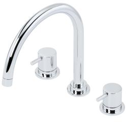 Waterevolution Flow 3-håls köksblandare med svängbar pip och anslutning för filtrerat vatten krom T152U01