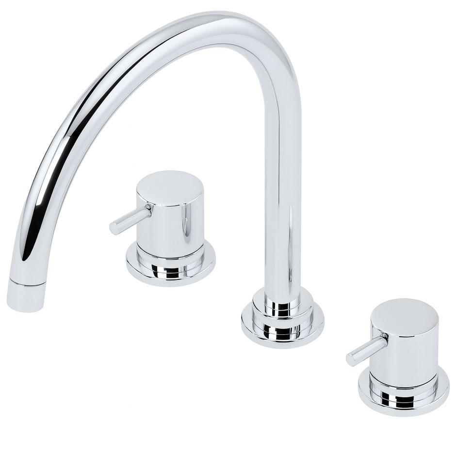 Waterevolution Flow 3-håls köksblandare med svängbar pip och anslutning för filtrerat vatten krom T152U01