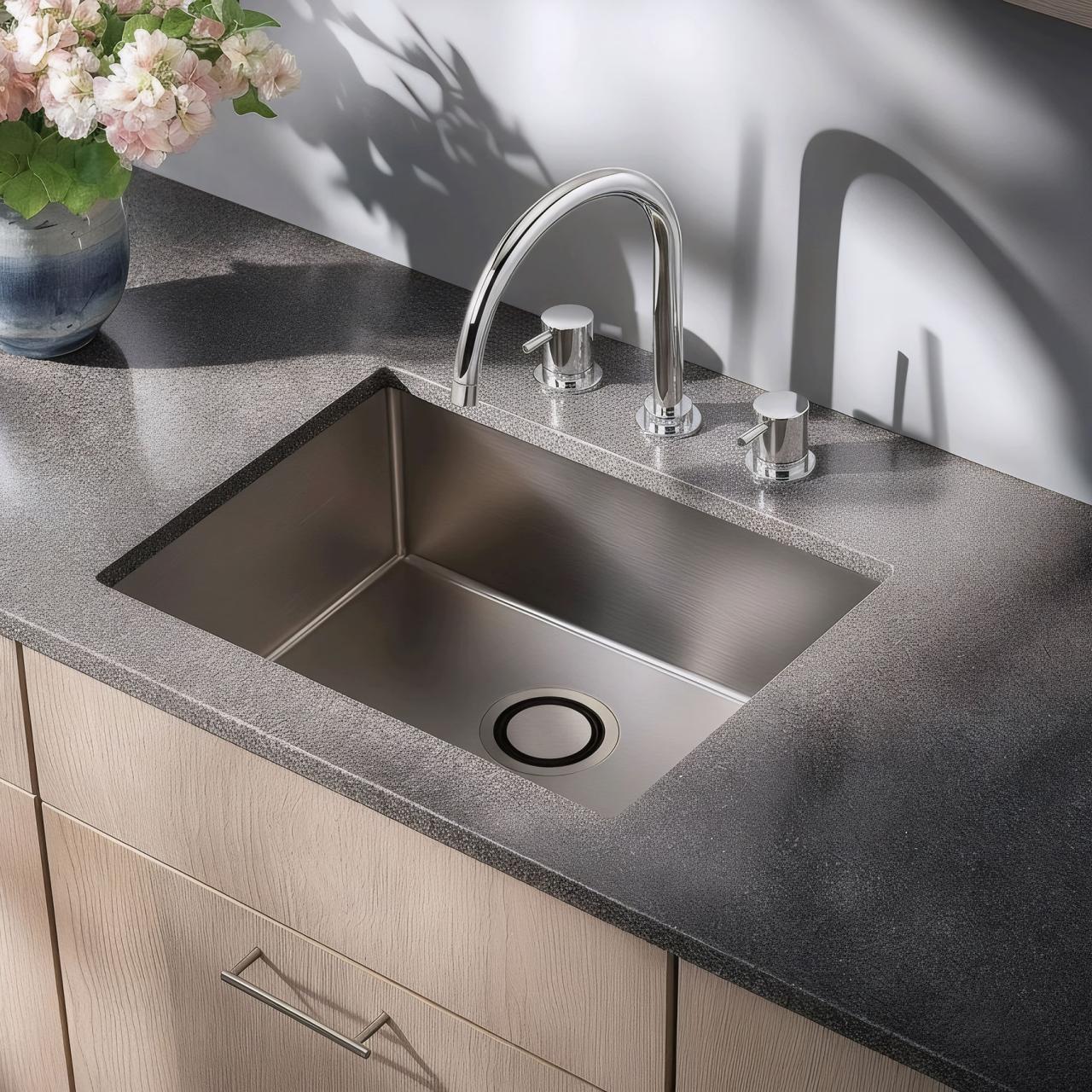 Waterevolution Flow 3-håls köksblandare med svängbar pip och anslutning för filtrerat vatten krom T152U01