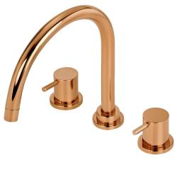 Waterevolution Flow 3-håls köksblandare med svängbar pip och anslutning för filtrerat vatten koppar T152UCPE