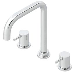 Waterevolution Flow 3-håls vinklad köksblandare med svängbar pip och anslutning för filtrerat vatten krom T152H01