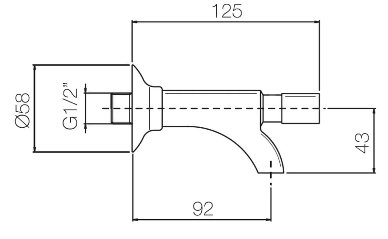 PB Garden Kran med Främre Knapp 1208969796
