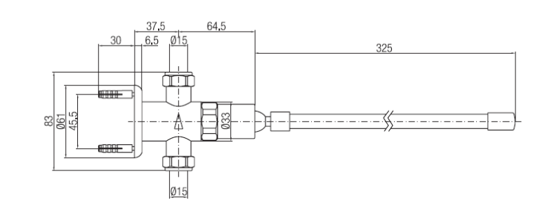 PB Självstängande tidsinställd kran med knämanövrering 8-12” 1208969810