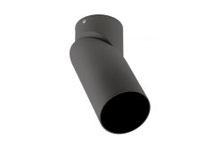 Taklampa VIRGO, max. 250V, 50/60Hz, 57x152mm, IP20, max. 20W, Rund, Svart