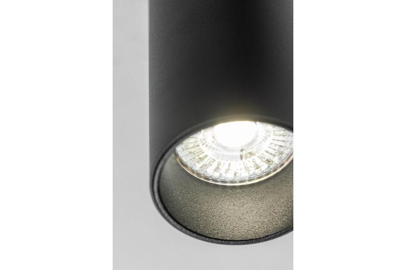 Taklampa VIRGO, max. 250V, 50/60Hz, 57x152mm, IP20, max. 20W, Rund, Svart