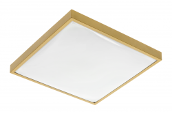 ALTAR LED Taklampa, 295x295mm, 4000K, 24W, 1680lm, AC180-250V, 50/60 Hz, PF>0.5, IP44, Guld färg, 3 års garanti.