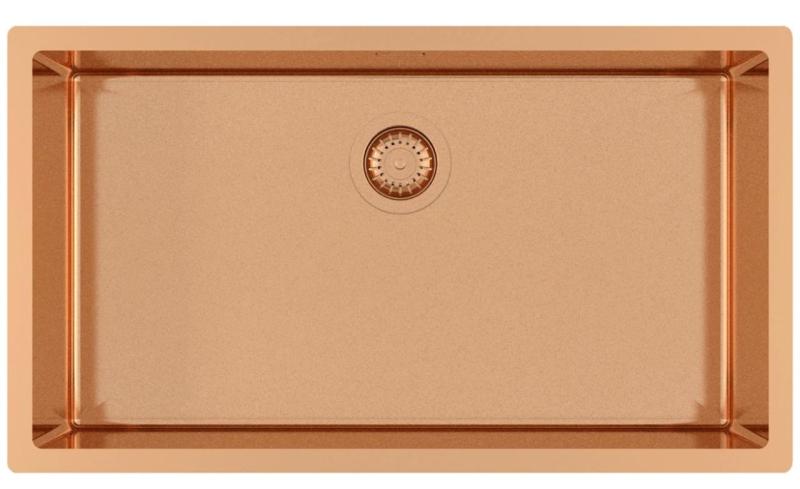 Ausmann Mosel koppar stor diskho rostfritt stål - PVD koppar 74x40 universell 1208970018