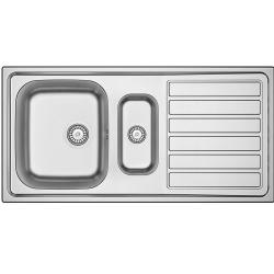 Banka Centurio 100-15 Rostfritt Stål 1,5 Diskho ovanpå 100 x 50 cm med Avtorkningsyta 1208970035