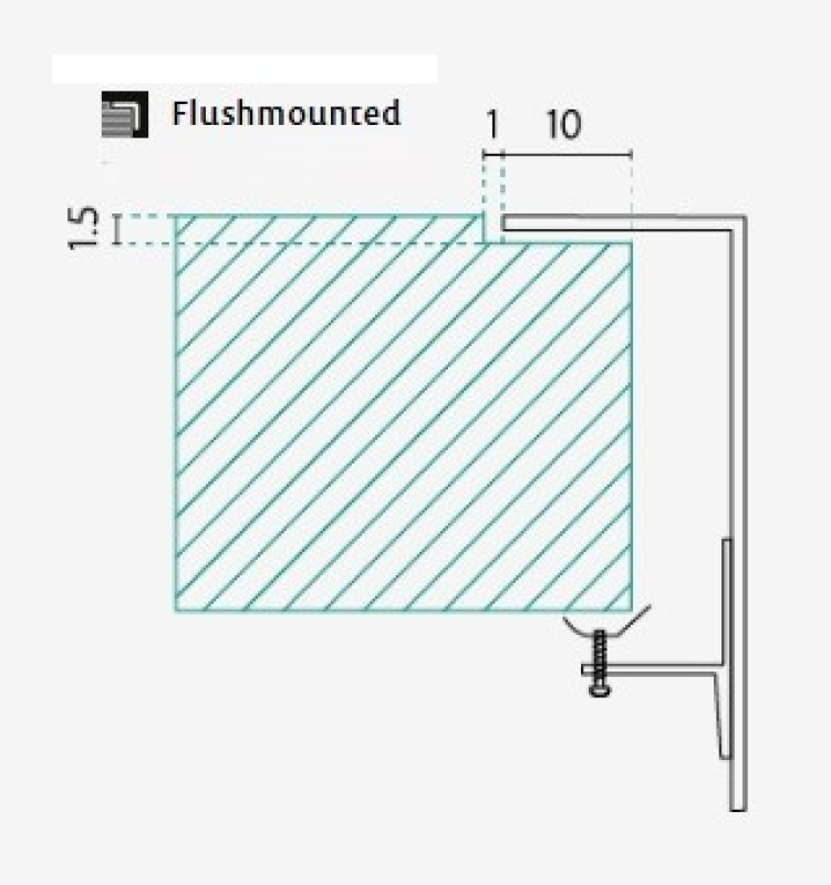 Banka IB5040 Rostfri Diskho 50 x 40 cm Infällning och Planmontering 1208970038