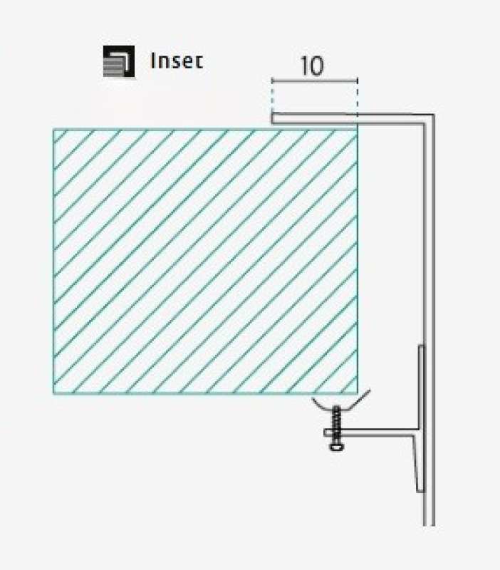 Banka IB5040 Rostfri Diskho 50 x 40 cm Infällning och Planmontering 1208970038