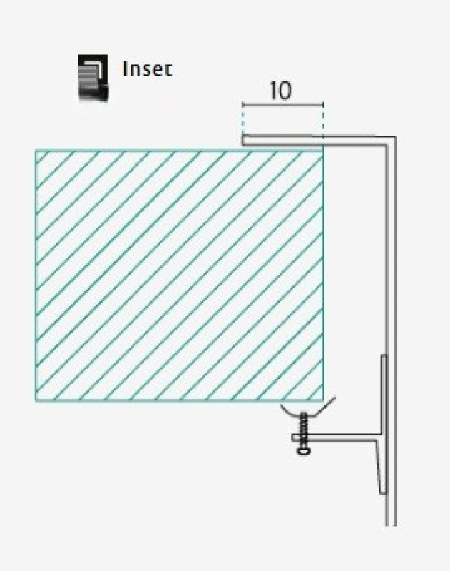 Banka IB4540 Rostfri Diskho 45 x 40 cm För uppbyggnad och Planmontering 1208970045