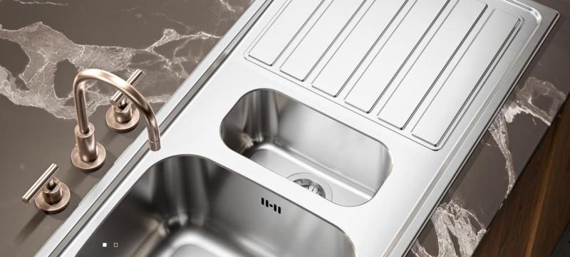 Banka Regent Rostfritt Stål Diskbänk ovanpå 80x45 cm med Avtappningsdel 1208970061