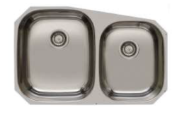 Banka Princess rostfritt stål dubbel diskho undermonterad 750x475 mm 1208970067