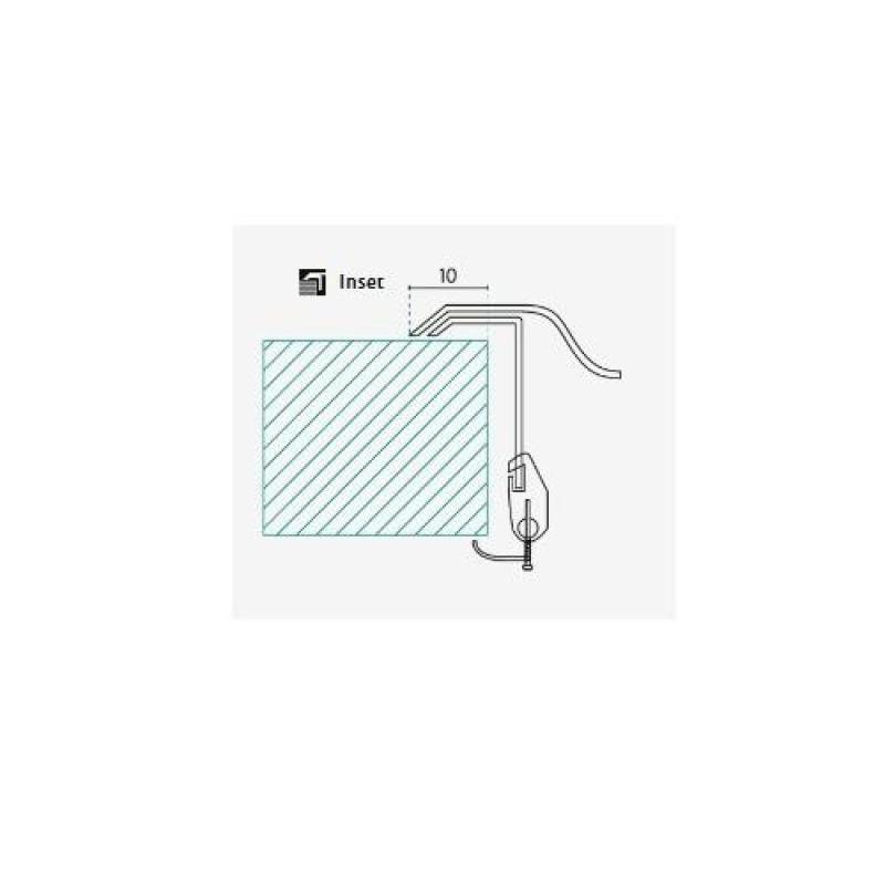 Banka Detroit RVS Diskbänk 381 x 381 mm Inbyggd med kranhålbank 1208970074