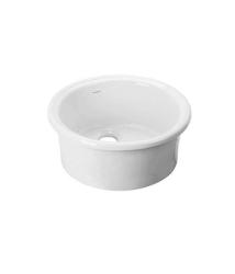 Ausmann Ceramic Brook keramisk vit rund ovanpåliggande tvättställ 1208970092