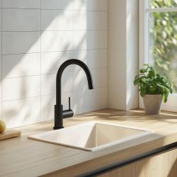 Ausmann Ceramic Ember Keramisk Vit Fyrkantig Diskho för Uppbyggnad och Underbyggnad 40 x 40 cm med RVS plugg 1208970094