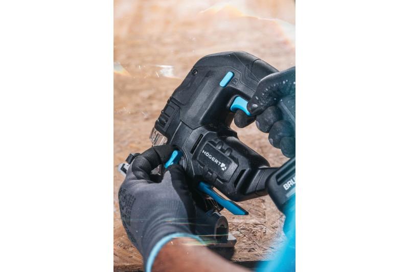 HÖGERT batteridriven sticksåg, 18V, vibrationsdämpande handtag - utan batteri.