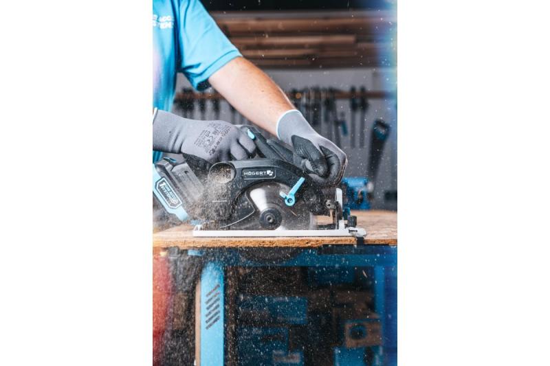 HÖGERT batteridriven cirkelsåg, 18V, utan batteri, dammsugaranslutning