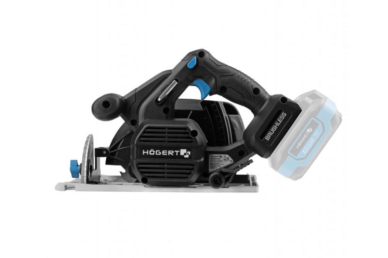 HÖGERT batteridriven cirkelsåg, 18V, utan batteri, dammsugaranslutning
