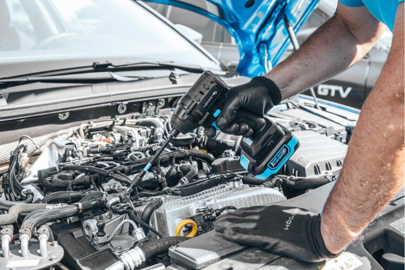 HÖGERT slagskruvdragarsats 200 Nm 18V med borstlös motor.