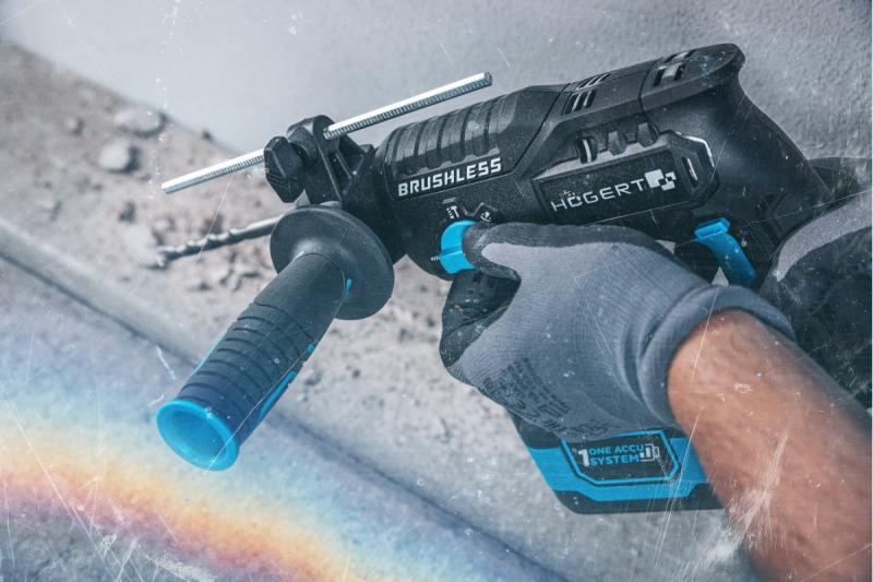 HÖGERT borrmaskinset, 18V, OneAccuSystem, med batteri, laddare i väska