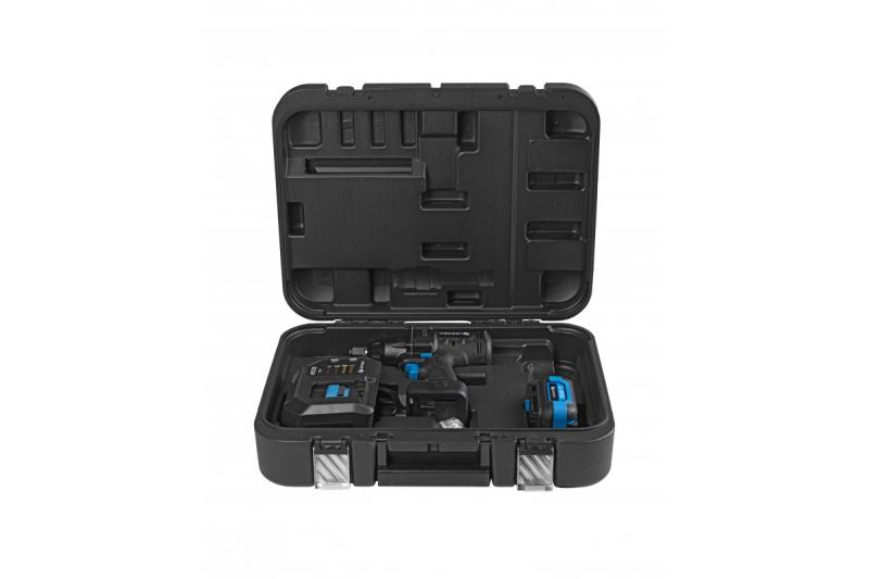 HÖGERT sladdlös slagskruvdragarsats, borstlös, 18V, med batteri, laddare