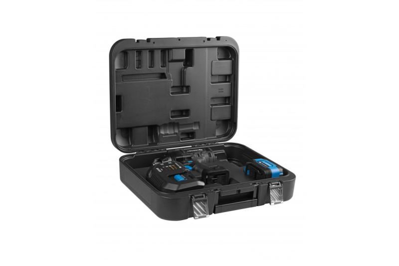 HÖGERT batteridriven slagskruvdragarsats, borstlös, 1000 Nm, 18V med batteri, laddare