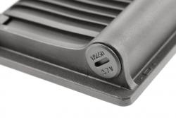 Solflodsljus LUMOS II, LED, 3000lm, 6400K, 2x2600mAh utbytbar, IP65, svart