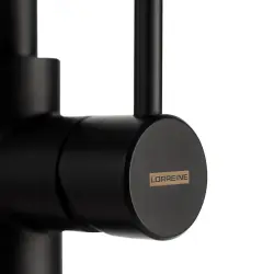 Lorreine Tweed Black PVD köksblandare helt i rostfritt stål matt svart med utdragbar pip 1208970493