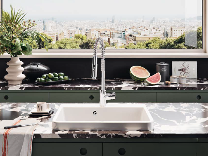 Ausmann Ceramic Frost Keramisk Vit Tvättställ - Ovanpåliggande 510 x 506 mm med kranhål 1208970516