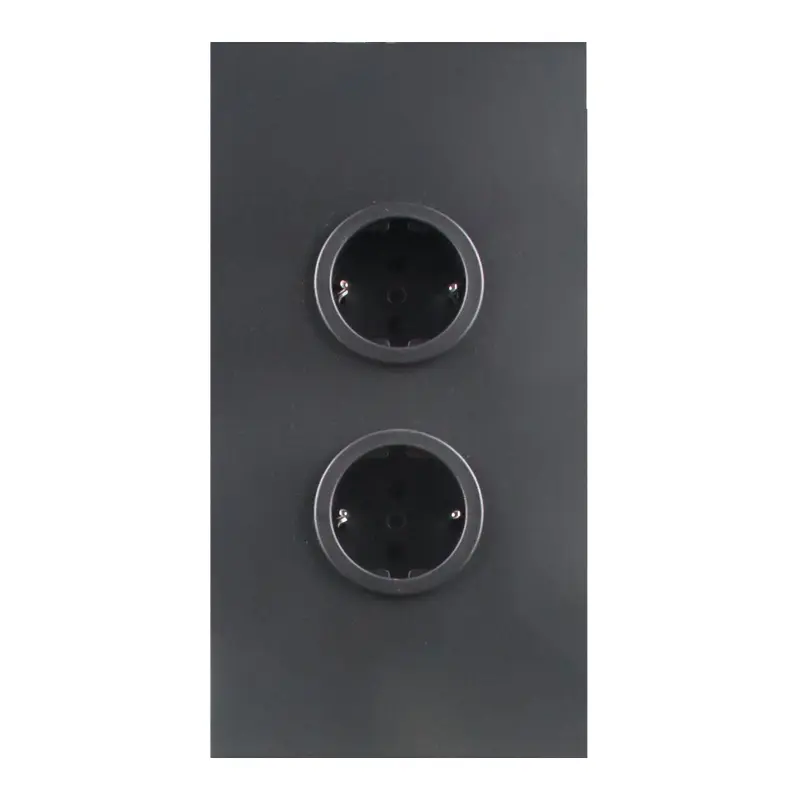 Indux Corner Energikolonn med 2 uttag Jordad svart 1208970642