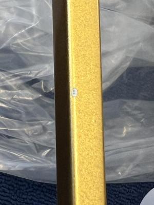OUTLET Ram Skadad Dekor Avelin taklampa med guld rektangulärt ram bred 80 cm 2287