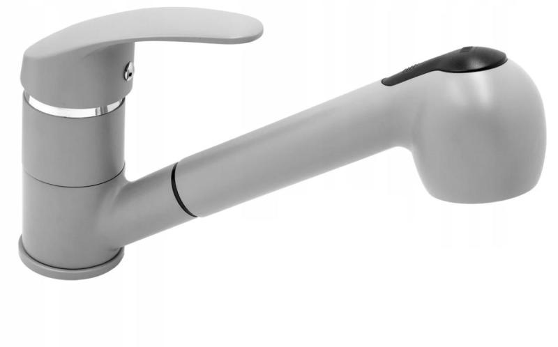 Graniteland Rhea Kökblandare Grå med Utdragbar Utlopp och Dubbel-Funktion Handdusch 1208970656