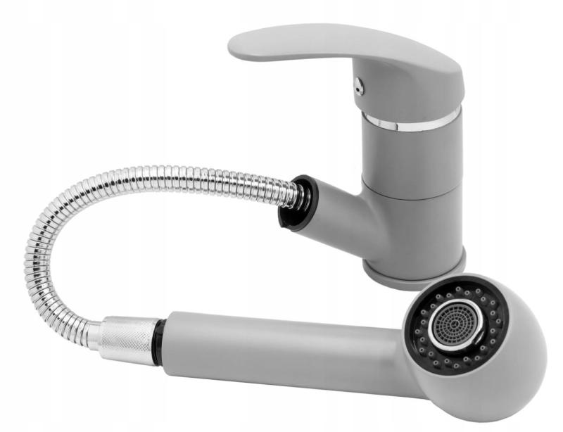 Graniteland Rhea Kökblandare Grå med Utdragbar Utlopp och Dubbel-Funktion Handdusch 1208970656