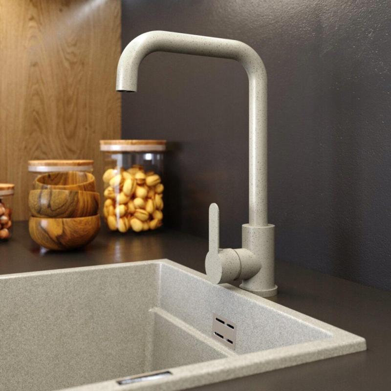 Graniteland Stellar Köksblandare Beige sand med svängbar pip 1208970672