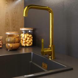 Graniteland Stellar Köksblandare Guld med svängbar pip 1208970673