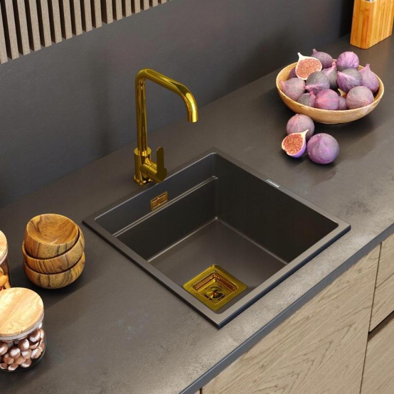 Graniteland Stellar Köksblandare Guld med svängbar pip 1208970673