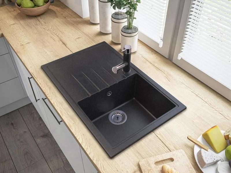 Graniteland Ceres Köksblandare Granit utseende med Utdragbar Pip och Dubbel-Funktion Handdusch 1208970706