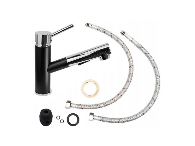 Graniteland Ceres Köksblandare Svart med Utdragbar Utlopp och Dubbel-Funktion Handdusch 1208970707