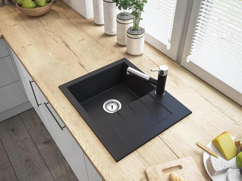 Graniteland Ceres Köksblandare Svart med Utdragbar Utlopp och Dubbel-Funktion Handdusch 1208970707