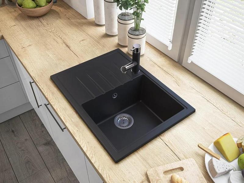 Graniteland Ceres Köksblandare Svart med Utdragbar Utlopp och Dubbel-Funktion Handdusch 1208970707