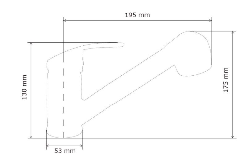 Graniteland Rhea Köksblandare Krom med Utdragbar Pip och Dubbel-Funktion Handdusch 1208970712