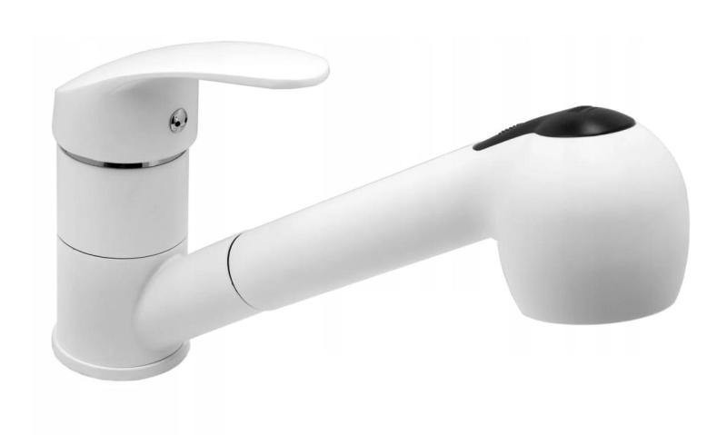 Graniteland Rhea Kökblandare Vit med Utdragbar Pip och Dubbel-Funktion Handdusch 1208970714