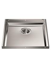 Foster Phantom Base Rostfritt Stål Bottenplatta Arbetsbänk Diskho 40x40cm för Inbyggnad i Keramik natursten och Solidsurface tjocklek 20mm 1208970718