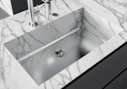 Foster Phantom Base Rostfritt Stål Bottenplatta Arbetsbänk Diskho 40x40cm för Inbyggnad i Keramik natursten och Solidsurface tjocklek 20mm 1208970718