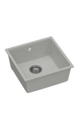 GraniteMy Universal Granit Grå Diskho 40x40 cm Uppbyggnad, Undermontering och Planmontering med Rostfritt Stålplugg 1208970743