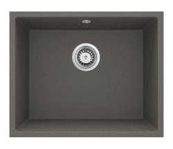 GraniteMy Universal Granit Grå, mörk Diskho 50x40 cm Påbyggnad, Underbyggnad och Planmontering med RVS Plug 1208970744