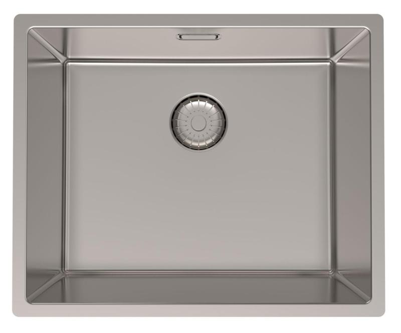Pure.Sink Prestige Kombinationsset Rostfritt stål diskbänk 50x40 cm med Rostfritt stål Kökskran 1208970762